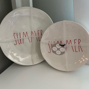 Rae Dunn appetizer/ dessert plates & Dinner plates